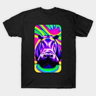 hippo in color T-Shirt